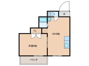 コーポ村武の物件間取画像